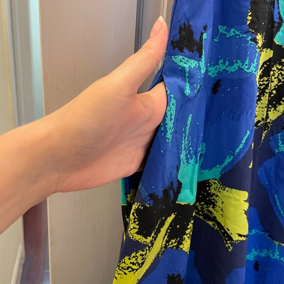 NWOT Christopher John Rogers for Target Blue Floral Dress - US 10 - Picture 9 of 10